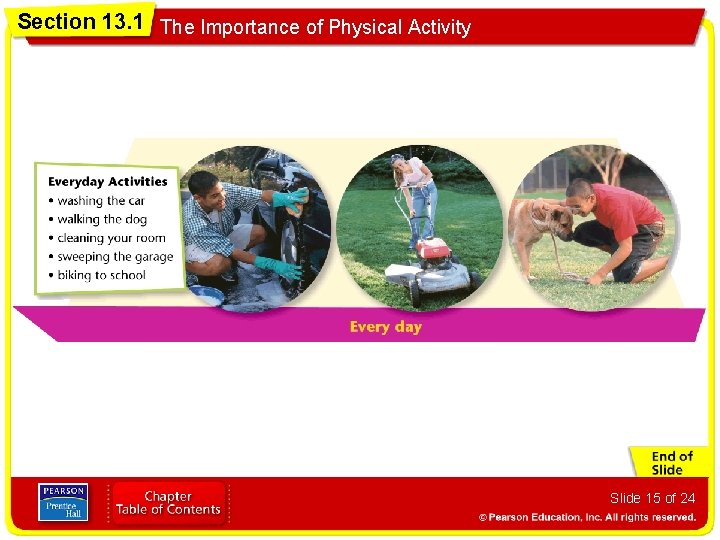 Section 13. 1 The Importance of Physical Activity Slide 15 of 24 