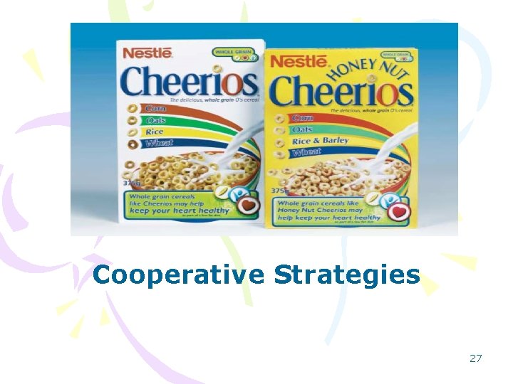 Cooperative Strategies 27 Cooperative Strategies 27