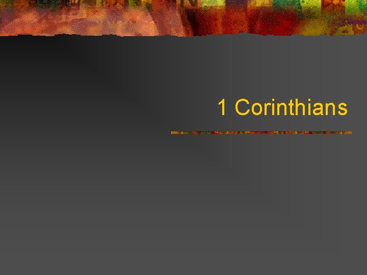 1 Corinthians 