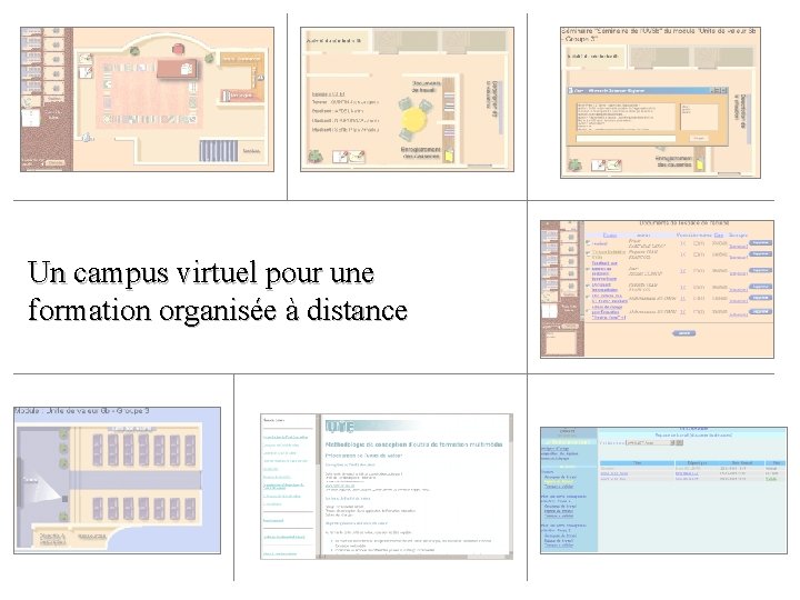 Un campus virtuel pour une formation organisée à distance 