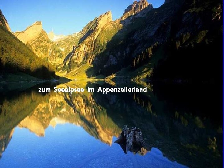 zum Seealpsee im Appenzellerland 