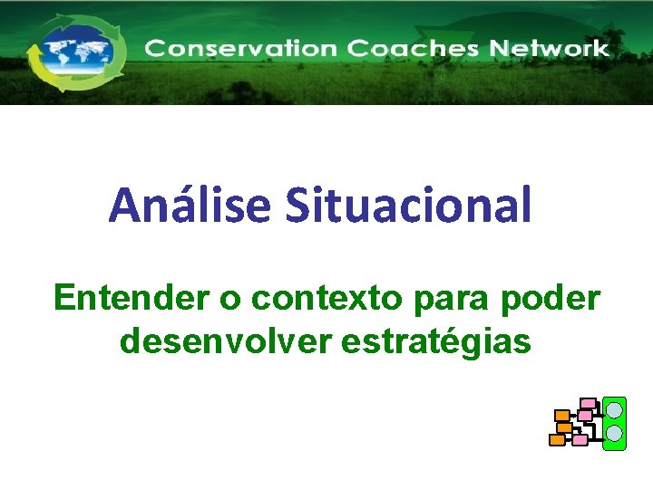 Rede de Treinadores em Conservação Capacitando Novos Treinadores Análise Situacional Entender o contexto para