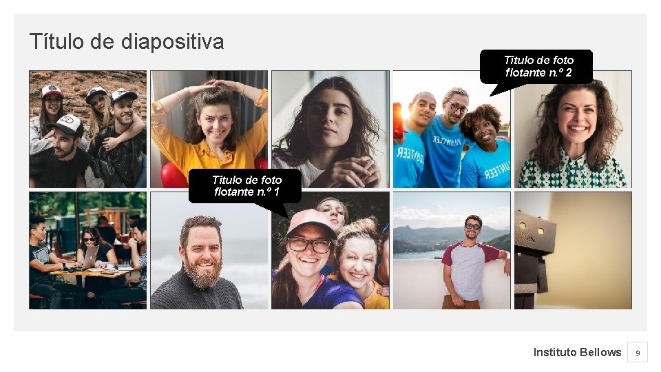 Título de diapositiva Título de foto flotante n. º 2 Título de foto flotante