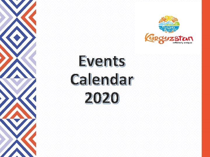 Events Calendar 2020 