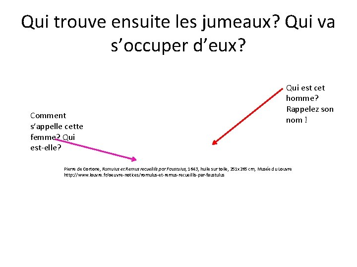 Qui trouve ensuite les jumeaux? Qui va s’occuper d’eux? Comment s’appelle cette femme? Qui