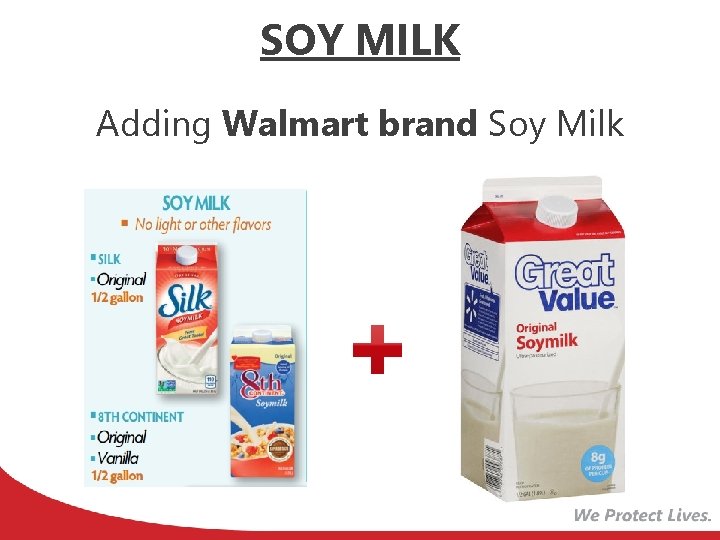 SOY MILK Adding Walmart brand Soy Milk 