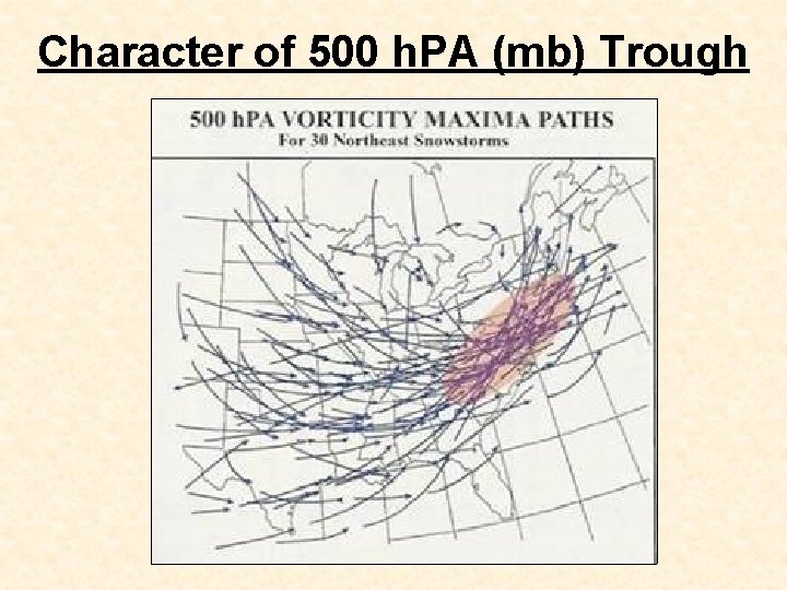 Character of 500 h. PA (mb) Trough 