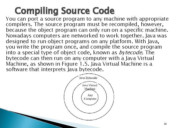 Compiling Source Code You can port a source program to any machine with appropriate Compiling Source Code You can port a source program to any machine with appropriate