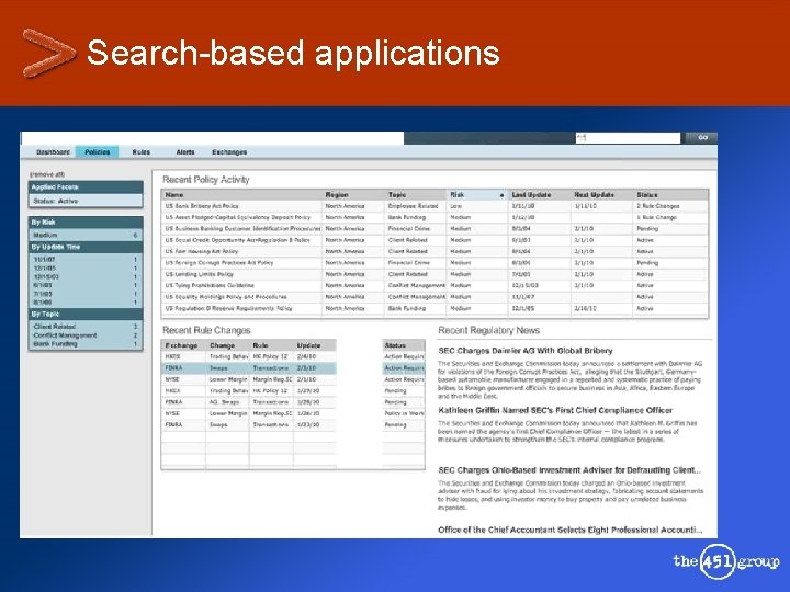 Search-based applications 