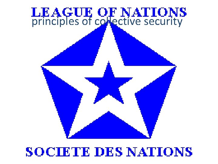 principles of collective security 