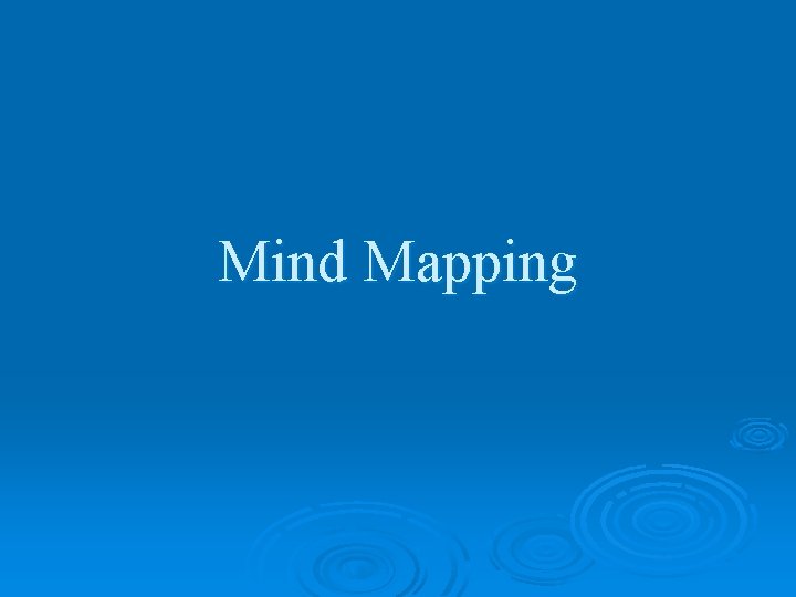 Mind Mapping 