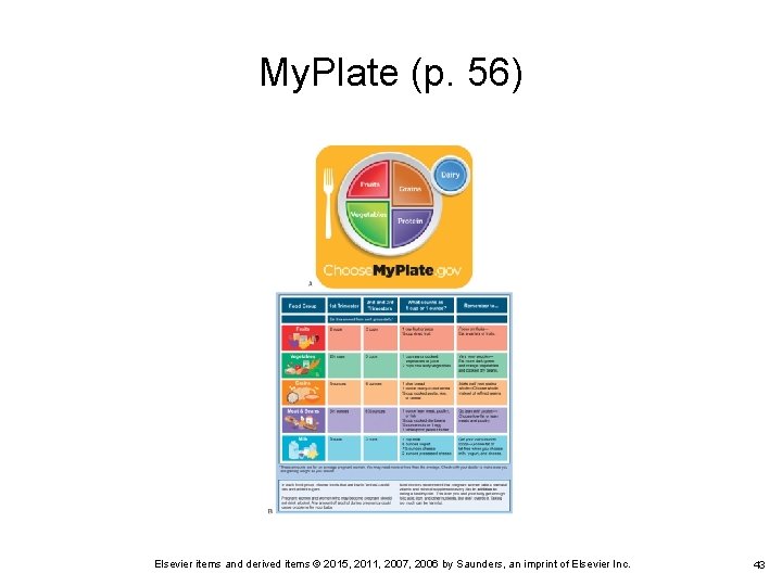My. Plate (p. 56) Elsevier items and derived items © 2015, 2011, 2007, 2006