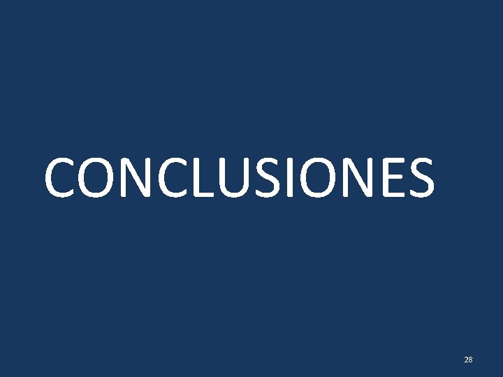 CONCLUSIONES 28 