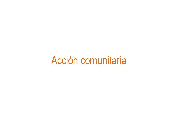 Acción comunitaria 