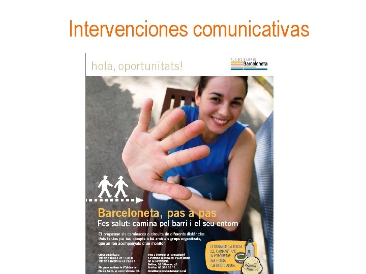 Intervenciones comunicativas 