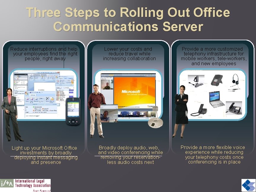 Three Steps to Rolling Out Office Communications Server Reduce interruptions and help your employees