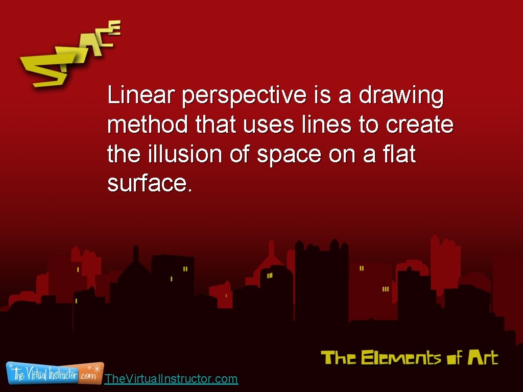 Linear perspective is a drawing method that uses lines to create the illusion of