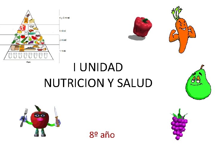 I UNIDAD NUTRICION Y SALUD 8º año 