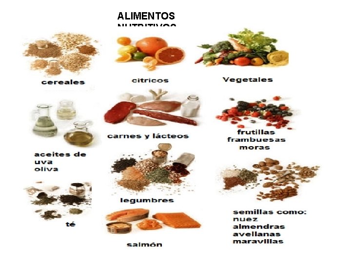 ALIMENTOS NUTRITIVOS 