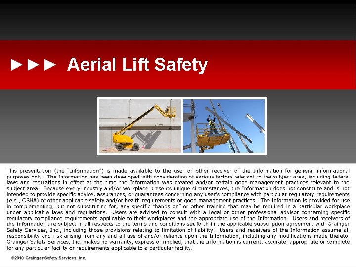 Aerial Lift Safety 