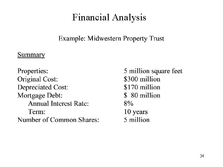 Financial Analysis 34 