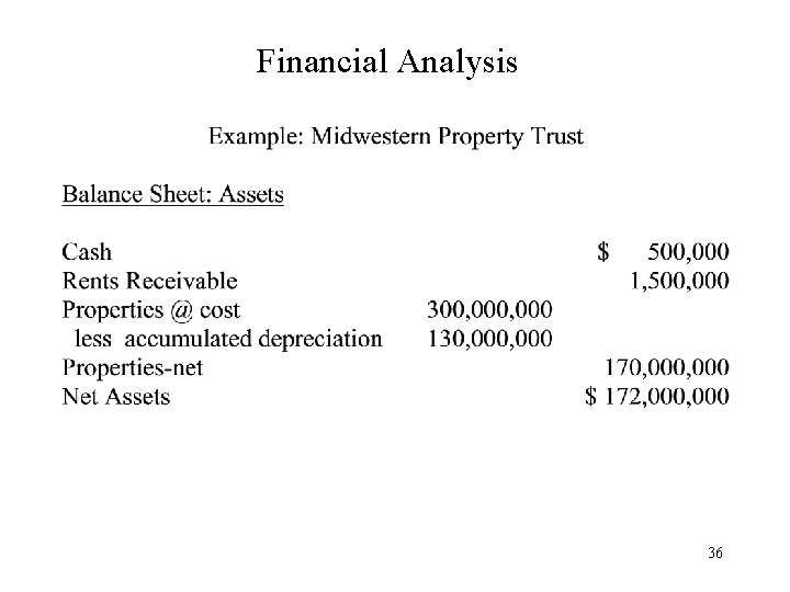 Financial Analysis 36 