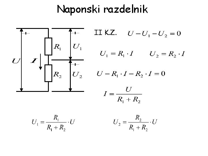 Naponski razdelnik II K. Z. 