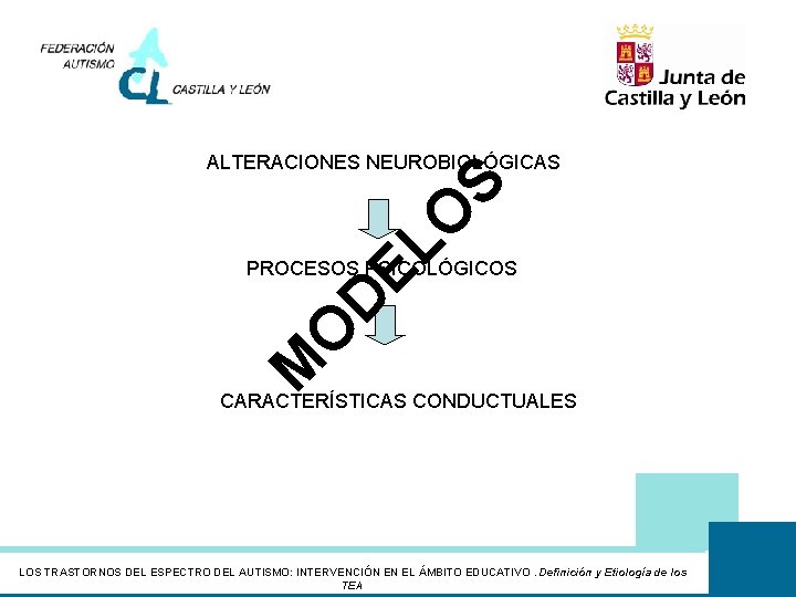 D EL O S ALTERACIONES NEUROBIOLÓGICAS M O PROCESOS PSICOLÓGICOS CARACTERÍSTICAS CONDUCTUALES LOS TRASTORNOS