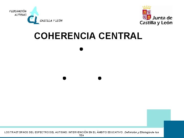 COHERENCIA CENTRAL LOS TRASTORNOS DEL ESPECTRO DEL AUTISMO: INTERVENCIÓN EN EL ÁMBITO EDUCATIVO. Definición