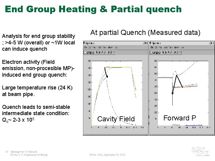 End Group Heating & Partial quench Analysis for end group stability ; >4 -5