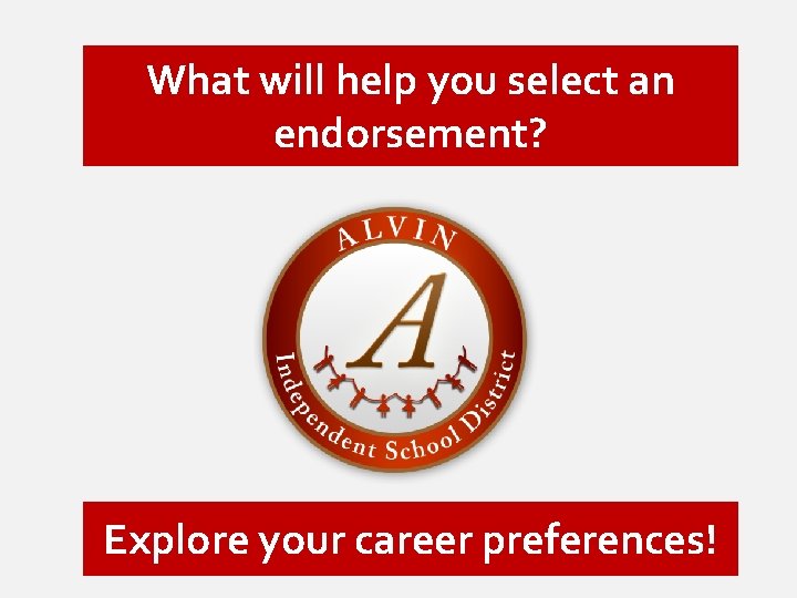 What will help you select an endorsement? Explore your career preferences! 