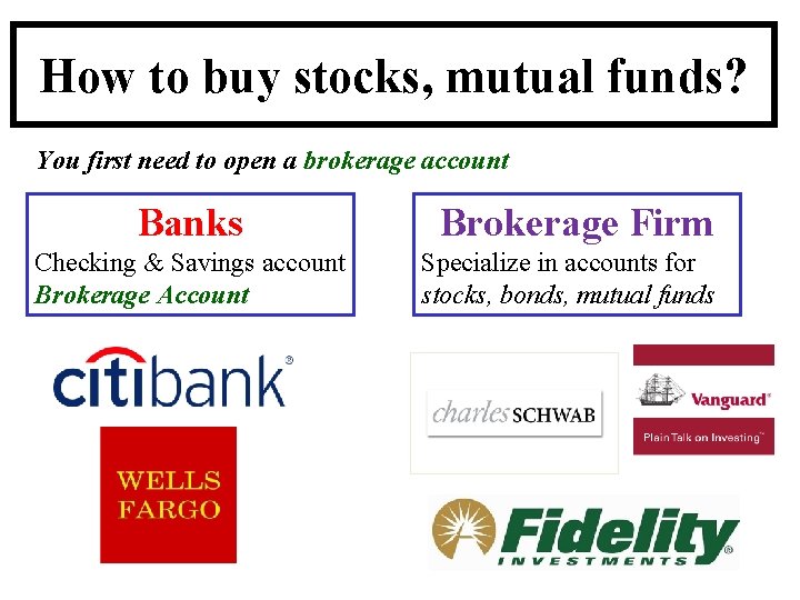 How to buy stocks, mutual funds? You first need to open a brokerage account