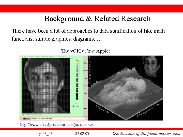 Background & Related Research There have been a lot of approaches to data sonification