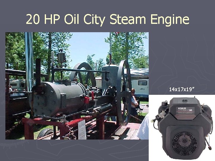 20 HP Oil City Steam Engine 14 x 17 x 19” 