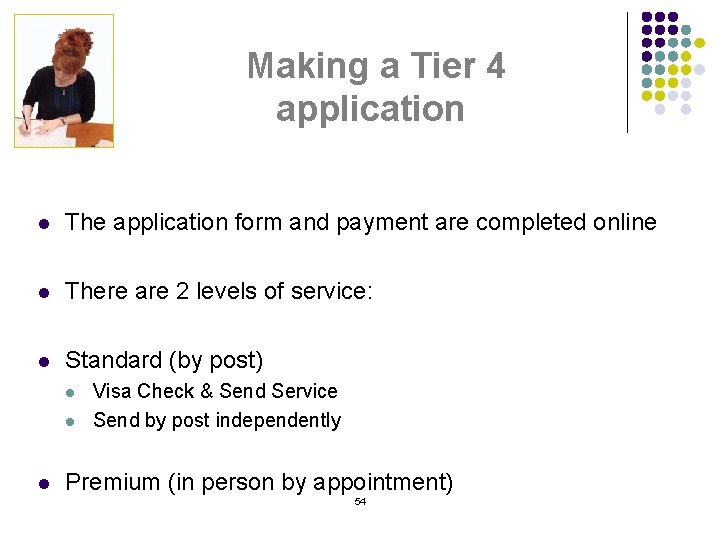 Making a Tier 4 application l The application form and payment are completed online