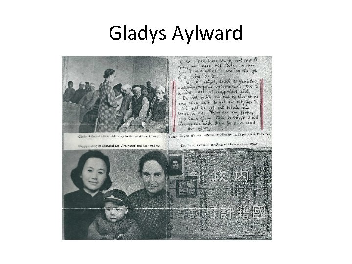 Gladys Aylward Gladys Aylward