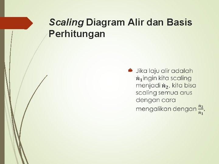 Scaling Diagram Alir dan Basis Perhitungan 