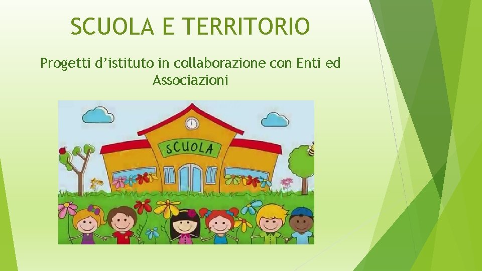 SCUOLA E TERRITORIO Progetti d’istituto in collaborazione con Enti ed Associazioni 