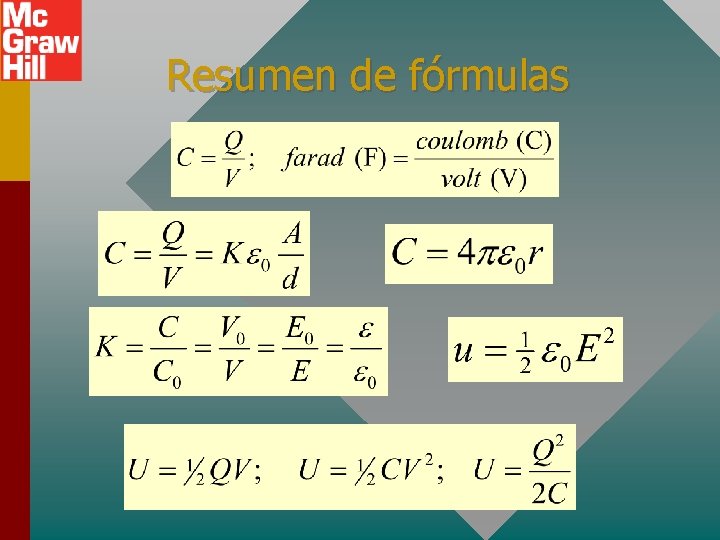 Resumen de fórmulas 