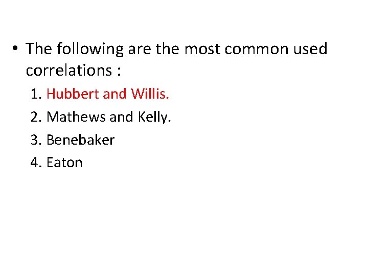 Fracture Pressure Correlations • The following are the most common used correlations : 1.