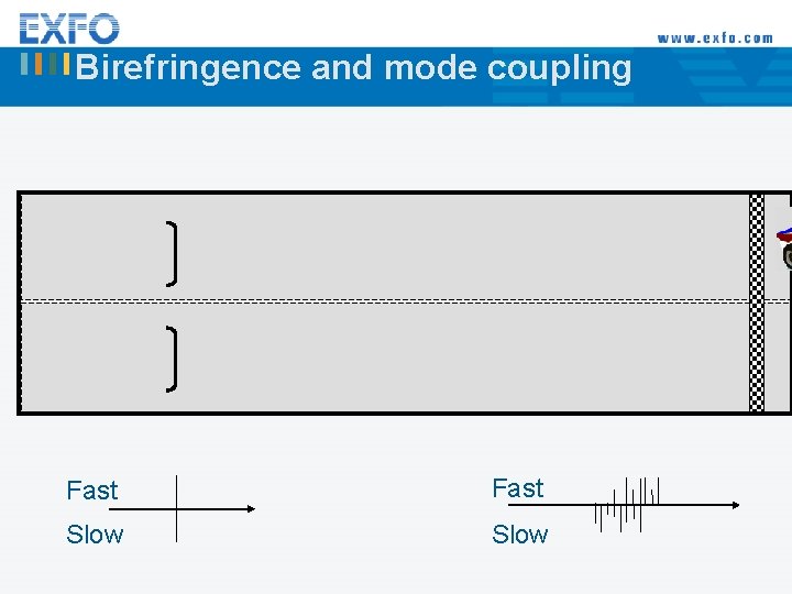 Birefringence and mode coupling Fast Slow 