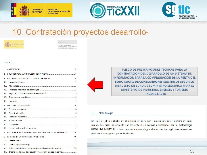 10. Contratación proyectos desarrollo- Pliegos 30 10. Contratación proyectos desarrollo- Pliegos 30