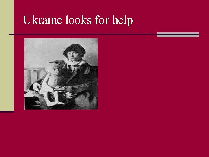 Ukraine looks for help 