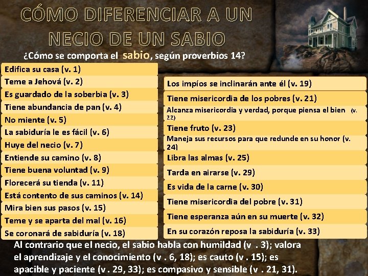 CÓMO DIFERENCIAR A UN NECIO DE UN SABIO ¿Cómo se comporta el sabio , CÓMO DIFERENCIAR A UN NECIO DE UN SABIO ¿Cómo se comporta el sabio ,