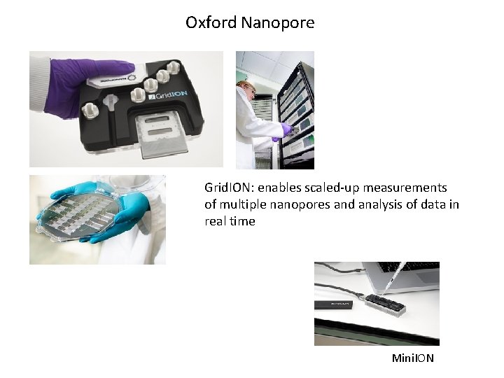 Oxford Nanopore Grid. ION: enables scaled-up measurements of multiple nanopores and analysis of data