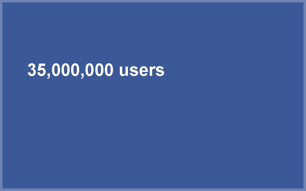 35, 000 users 