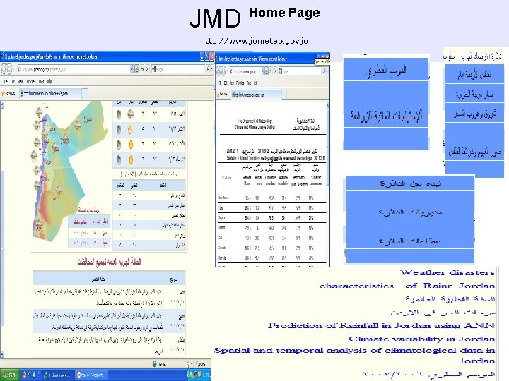 JMD Home Page http: //www. jometeo. gov. jo 