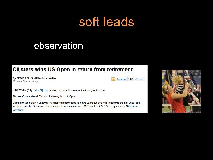 soft leads observation 