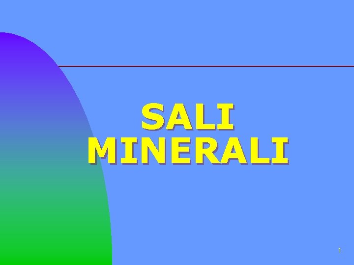 SALI MINERALI 1 