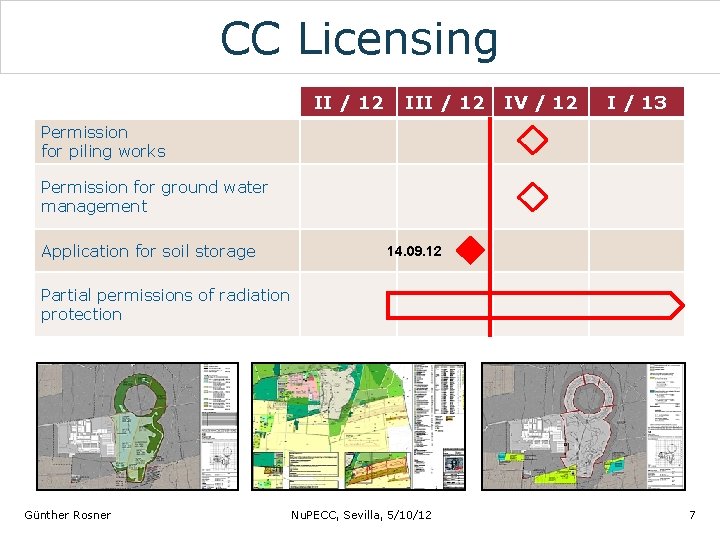 CC Licensing II / 12 IV / 12 I / 13 Permission for piling